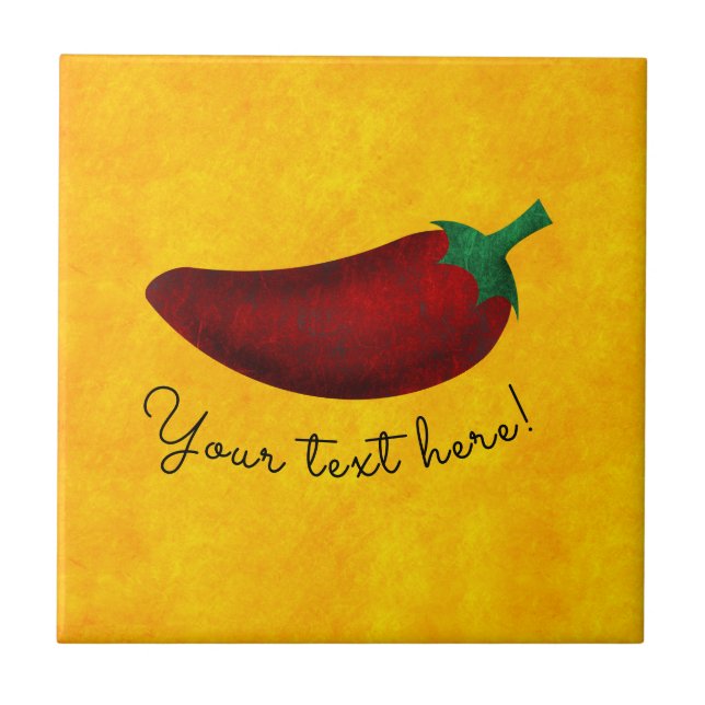 Spicy Hot Southwest Chilli Pepper Tile (Front)