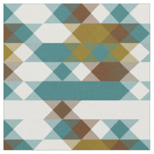 spicy mustard, faded jade, white and nutmeg fabric