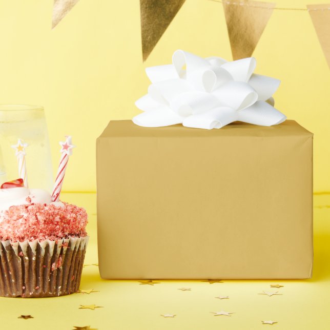 Spicy Mustard Glossy Wrapping Paper (Birthday Party)