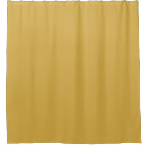 Spicy Mustard Yellow Solid Colour Print, Vintage Shower Curtain