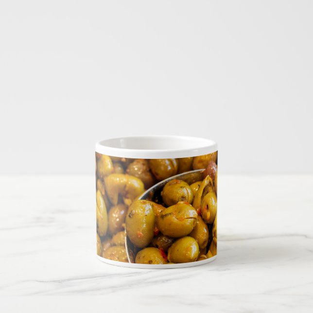 Spicy Nocellara Etnea olives Espresso Cup (Front)
