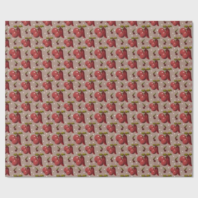 Spicy Noël Golden Botanical Luxe Wrapping Paper  (Flat)