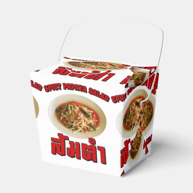 Spicy Papaya Salad [Som Tam] ... Thai Lao Food Favour Box (Front Side)