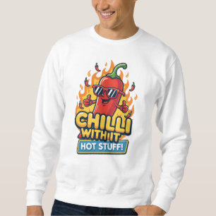 Spicy Pepper Tee – “Chilli With It” Cartoon Design