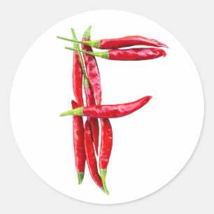 Spicy peppers - fiery! Chilli peppers Classic Round Sticker