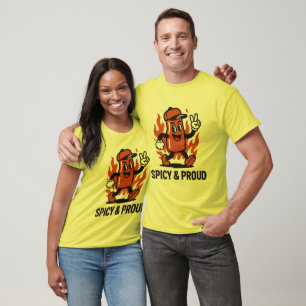 Spicy & Proud – Hot Sauce Attitude T-Shirt