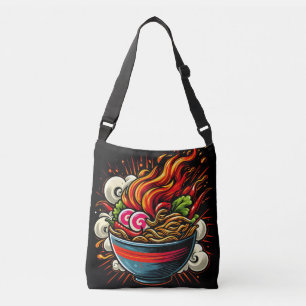 Spicy Ramen Japanese Noodle Street Art Crossbody Bag