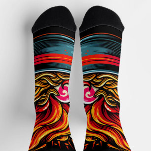 Spicy Ramen Japanese Noodle Street Art Socks