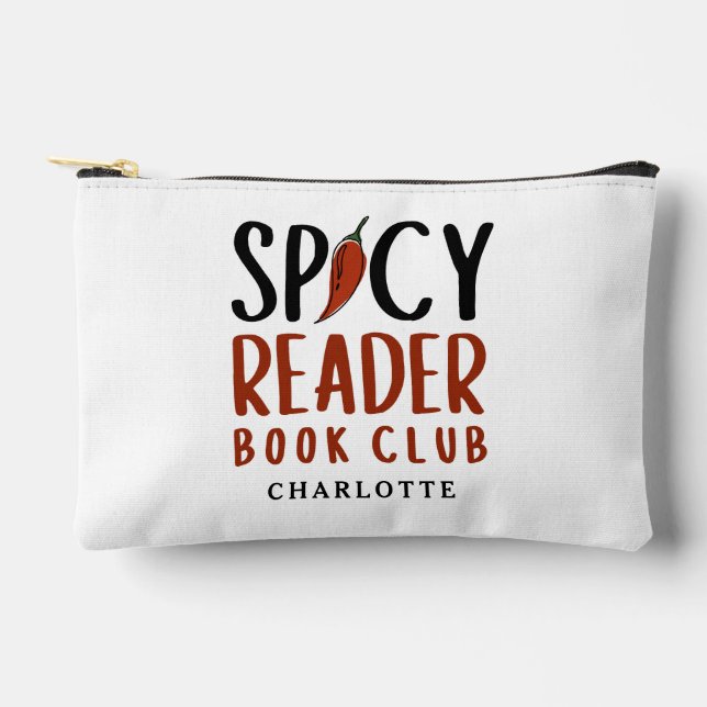 Spicy Reader Book Club Personalised Gift  Accessory Pouch (Front)