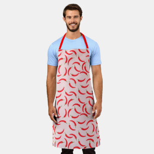 Spicy Red Chilli Pattern Apron