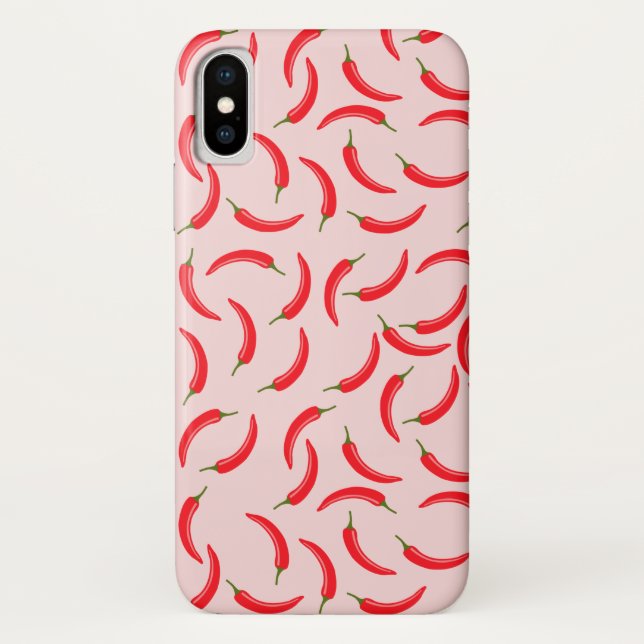 Spicy Red Chilli Pattern Case-Mate iPhone Case (Back)