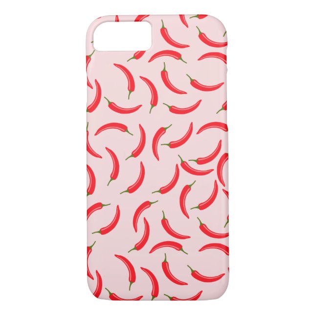 Spicy Red Chilli Pattern Case-Mate iPhone Case (Back)