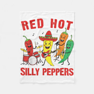 Spicy Red Hot Silly Peppers Band Parody Chilli Car Fleece Blanket