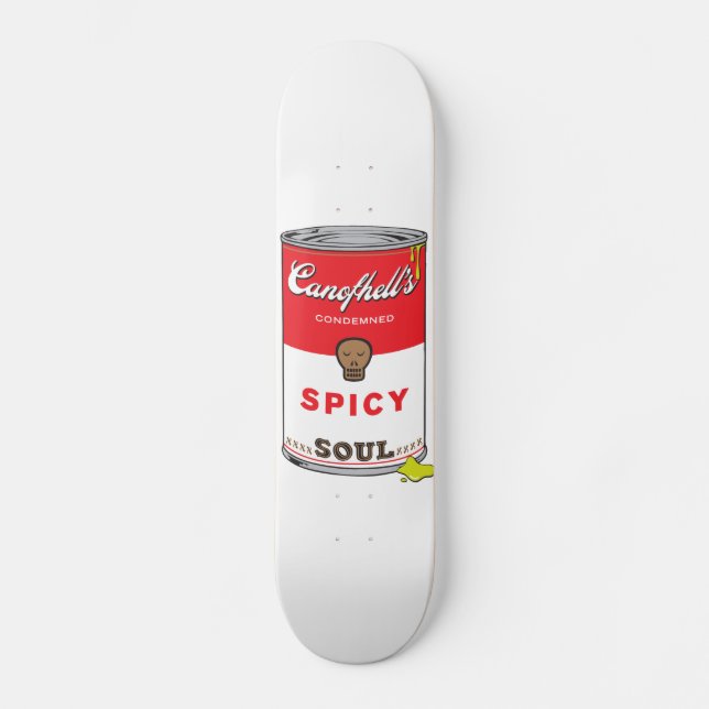 Spicy Soul Pop Art Print Deck Skateboard (Front)