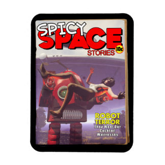 Spicy Space Stories Fake Pulp Cover Magnet