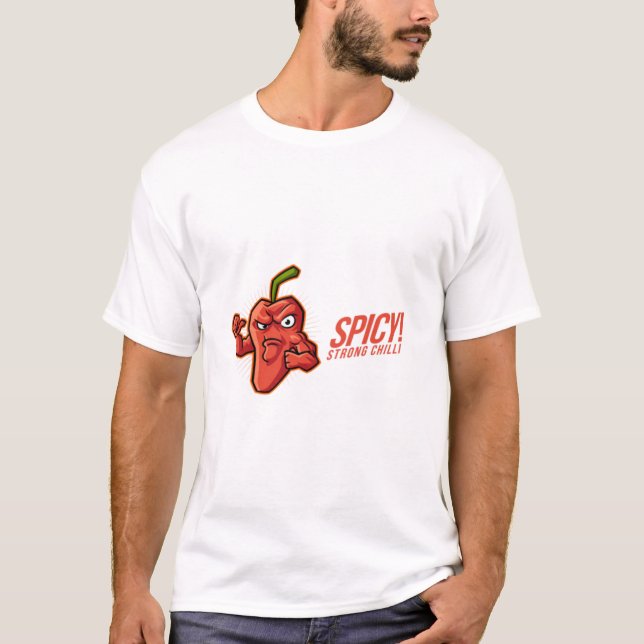 Spicy Strong Chilli  T-Shirt (Front)