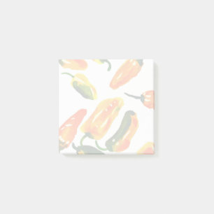 Spicy Thoughts Colourful Pepper Sticky Notes 