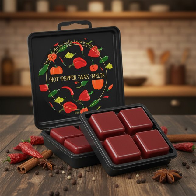 Spicy Warm Scent Handmade Wax Melts Classic Round Sticker (Creator Uploaded)