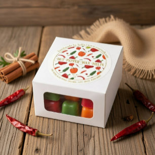Spicy Warm Scent Handmade Wax Melts Classic Round Sticker