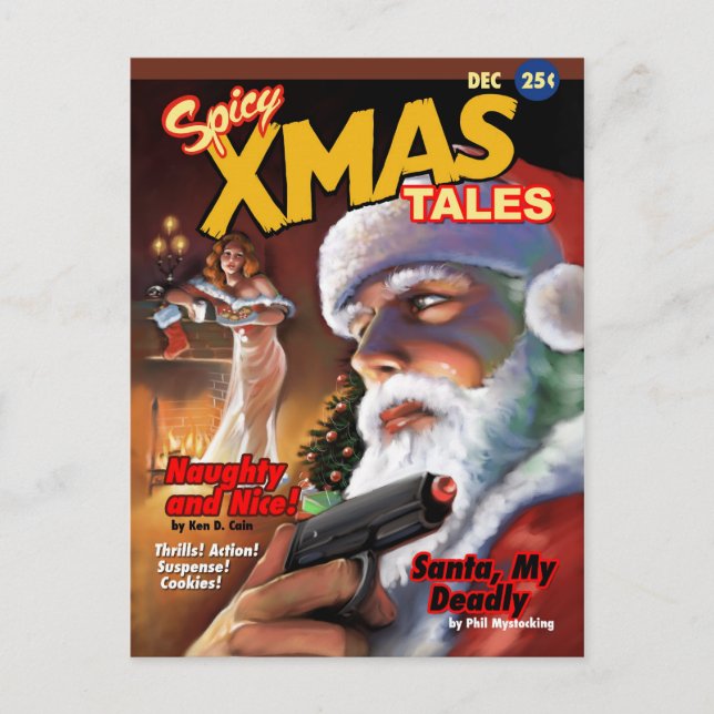 Spicy Xmas Tales Postcard (Front)