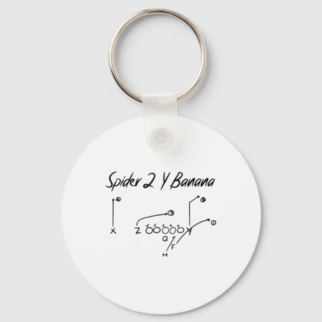 Spider 2 Y Nana Diagram Footll Strategy  Key Ring (Front)