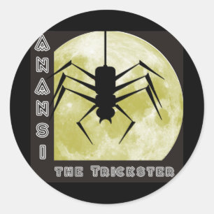 spider Anansi trickster Classic Round Sticker