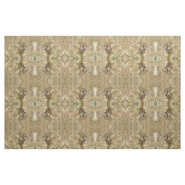 Spider and Egg Sac Patterned Animal Craft Fabric (Fat Quarter)