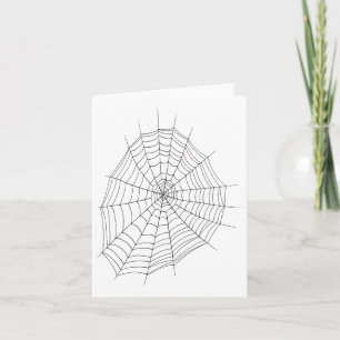 Spider And Spider Web Costume Shirt Halloween Easy Card
