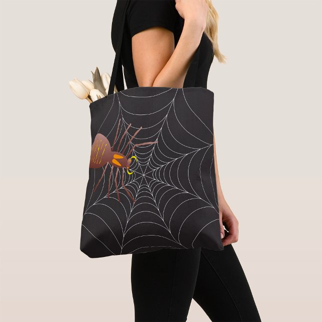 Spider And Spider Web Tote Bag (Creator Uploaded)