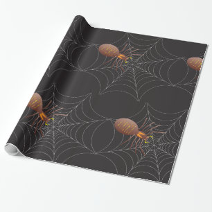 Spider And Spider Web Wrapping Paper
