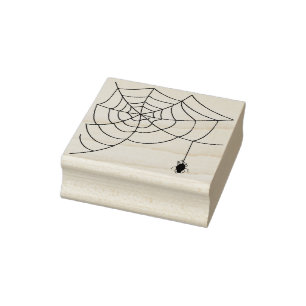 Spider and web 5 illustration art stamp