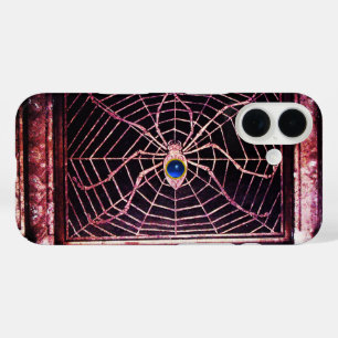 SPIDER AND WEB Blue Sapphire Black iPhone 16 Case