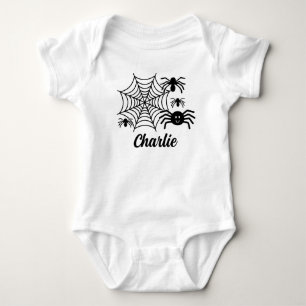Spider and Web First Halloween Baby Bodysuit