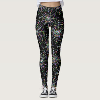 Spider and Web Pattern Leggings