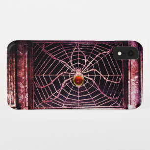 SPIDER AND WEB Red Ruby Black Case-Mate iPhone Case