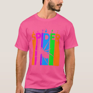Spider Animal Rainbow Bubble With Silhouette T-Shirt
