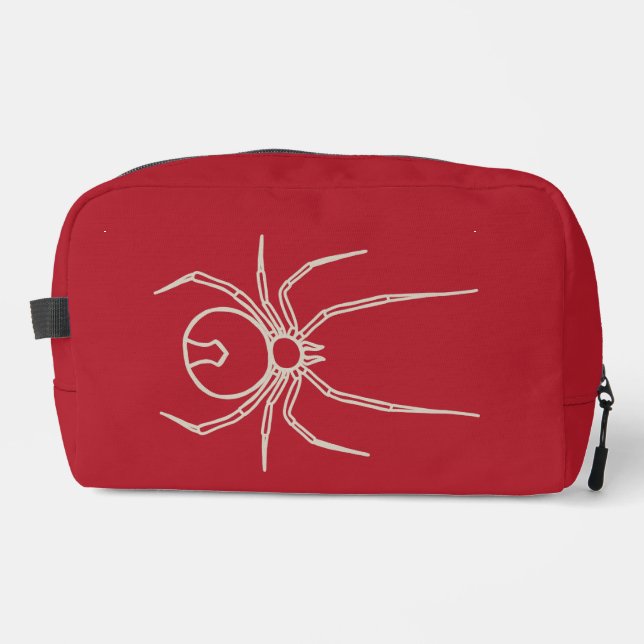 Spider - Blood Red and Bone White Dopp Kit (Front)
