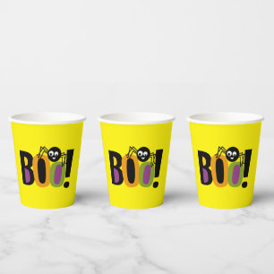 Spider BOO Halloween Paper Cups
