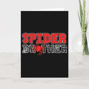 Spider Brother Kid Spidey Birthday Matching Family Card