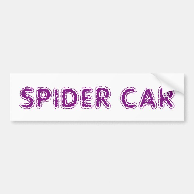 Spider Car Bumper Sticker (Front)