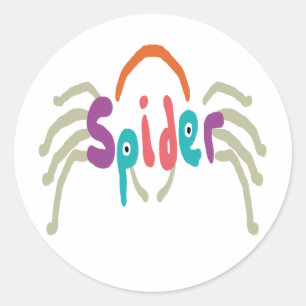 Spider Classic Round Sticker