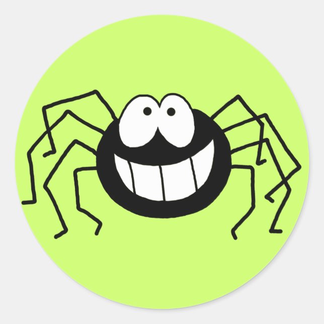 Spider Classic Round Sticker (Front)