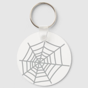 spider cobweb spiderweb key ring