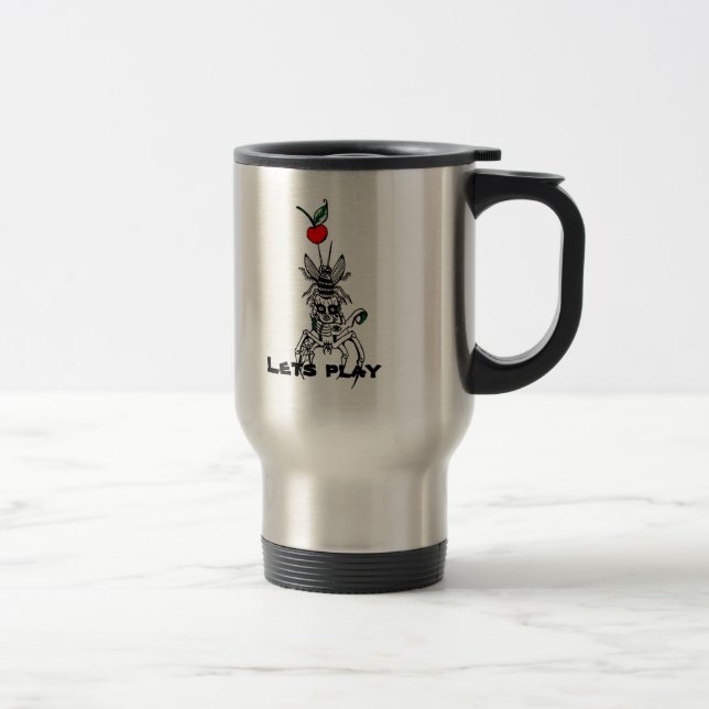 Spider coffee mug-let's play travel mug (Right)