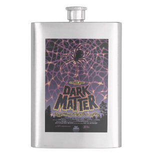 Spider Cosmic Web, Halloween Galaxy of Horrors Hip Flask