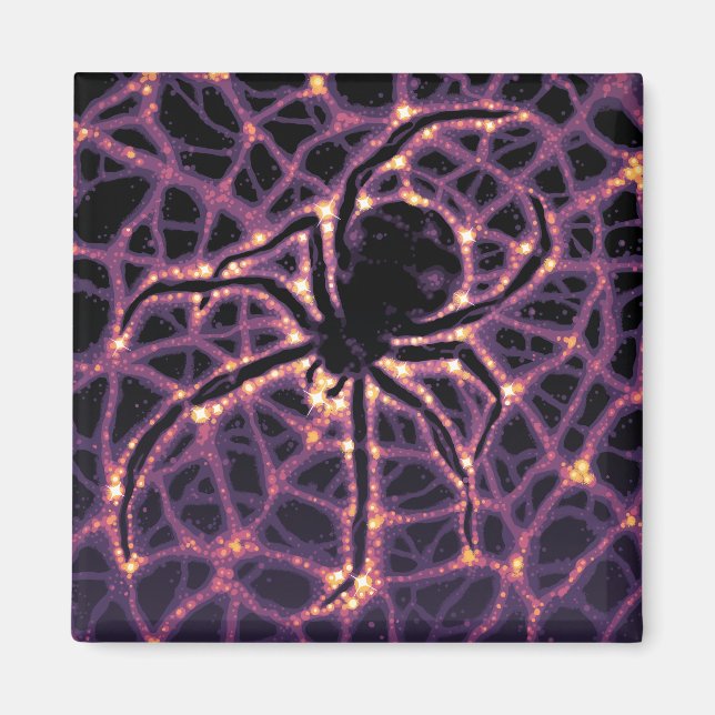 Spider Cosmic Web, Halloween Galaxy of Horrors Magnet (Front)
