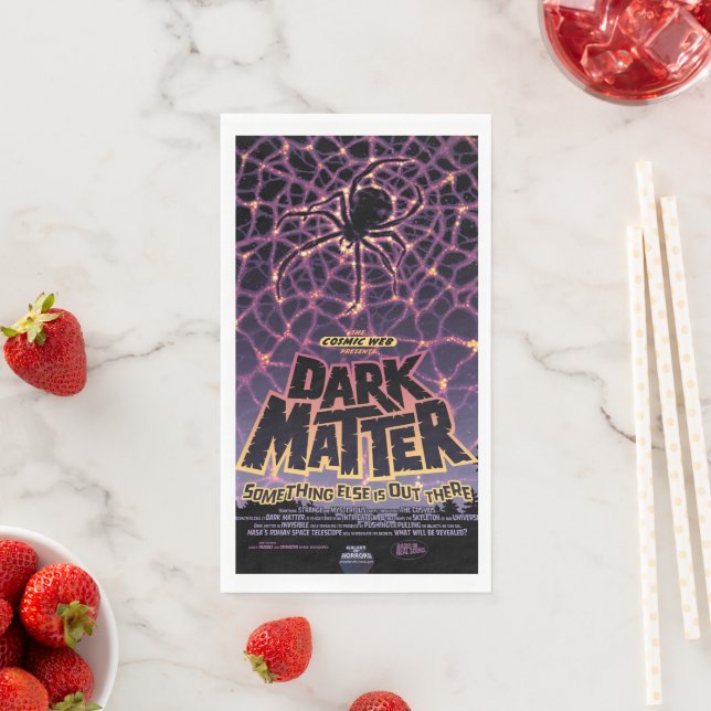 Spider Cosmic Web, Halloween Galaxy of Horrors Napkin (Insitu)