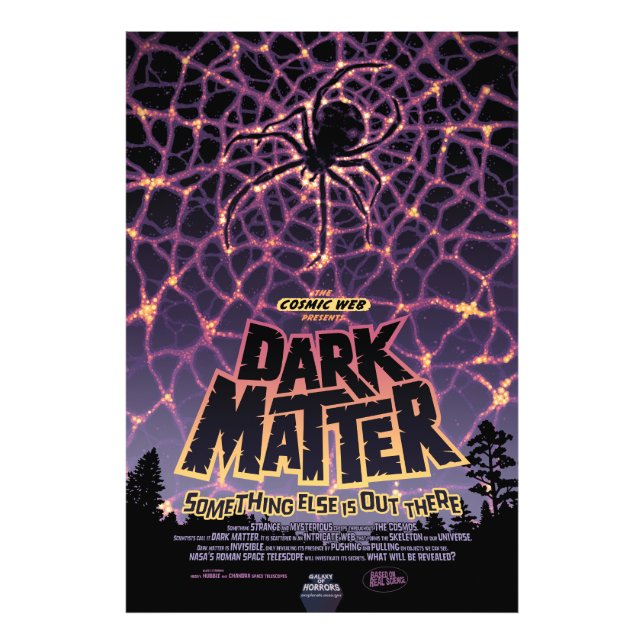 Spider Cosmic Web, Halloween Galaxy of Horrors Photo Print (Front)