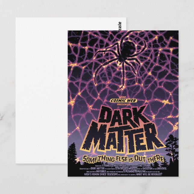 Spider Cosmic Web, Halloween Galaxy of Horrors Postcard (Front/Back)