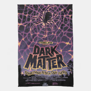 Spider Cosmic Web, Halloween Galaxy of Horrors Tea Towel